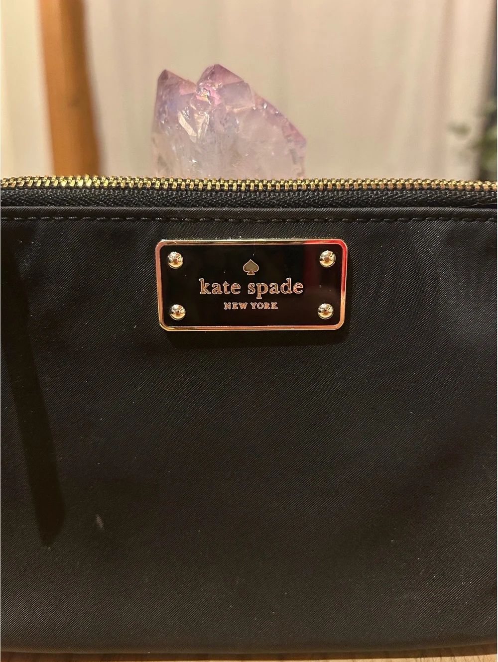 Kate Spade Black Nylon Wristlet